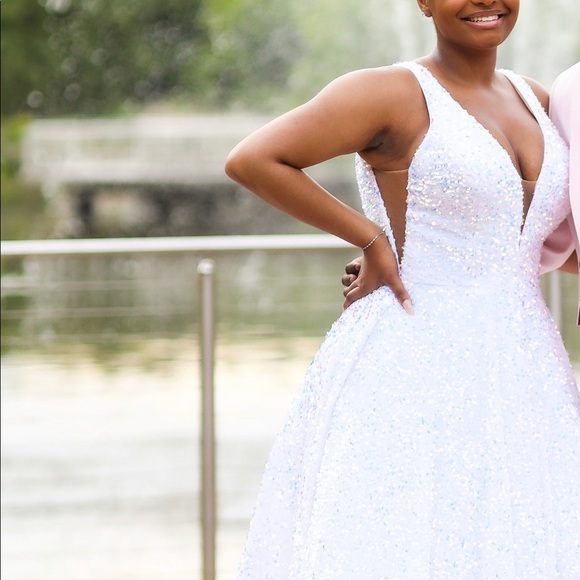 Elegant Prom Dress, Worn Once - Picture 2 of 4